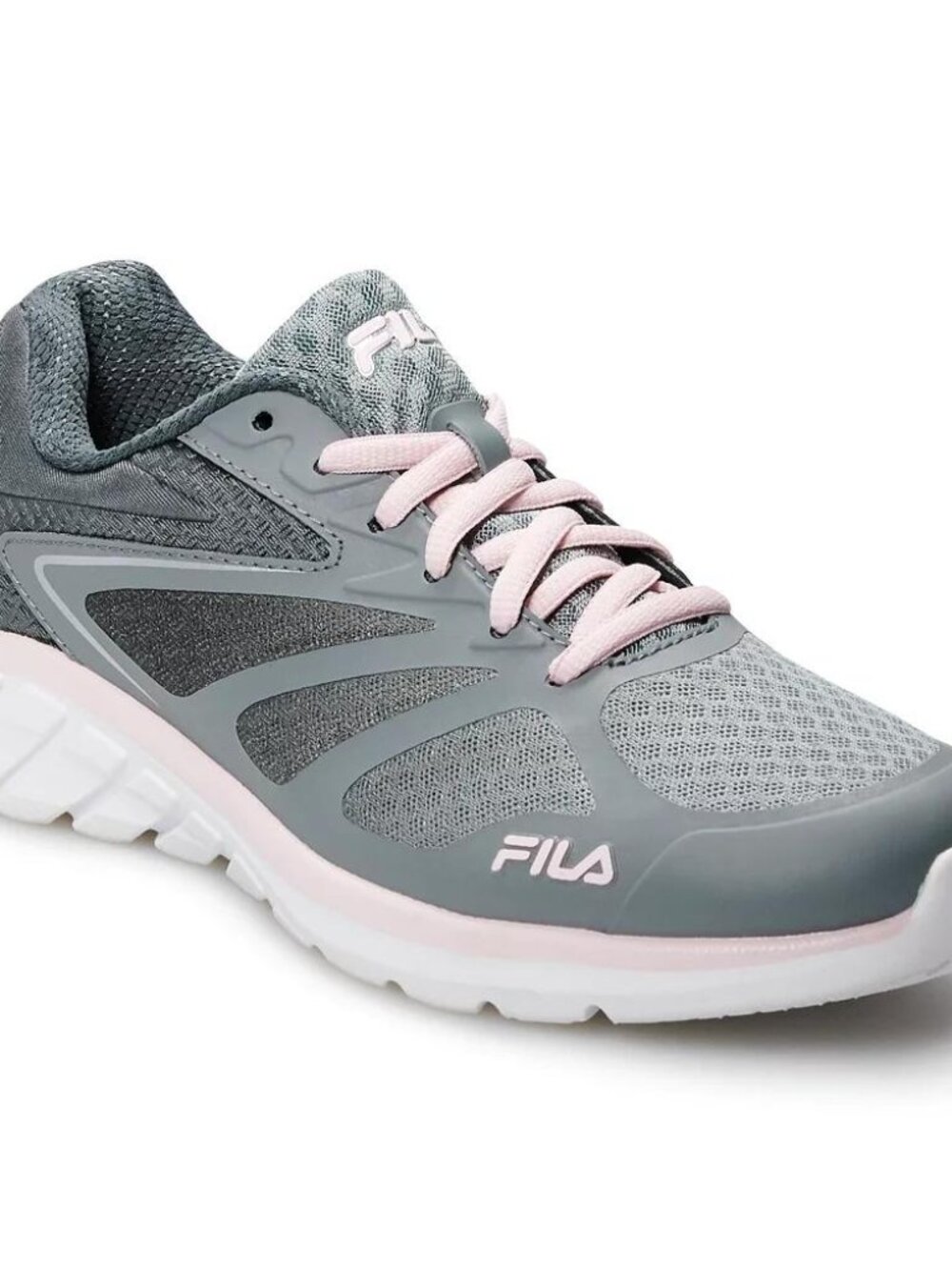 FILA Memory Gray Pink Running Athletic Sneakers Womens Size 8